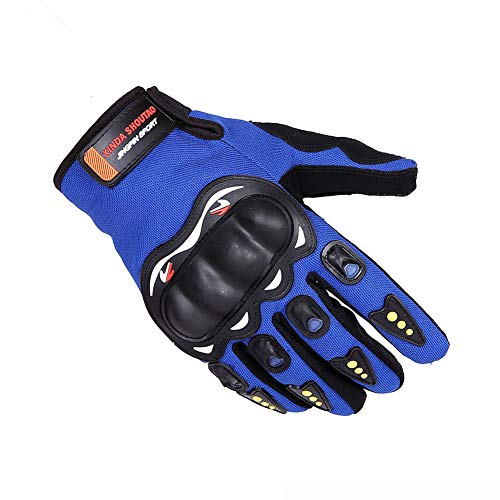 Guantes de carreras, dedos completos, fibra de carbono para nudillos duros Pro-Biker Bicicletas Motocicletas Motocicleta Guantes al aire libre