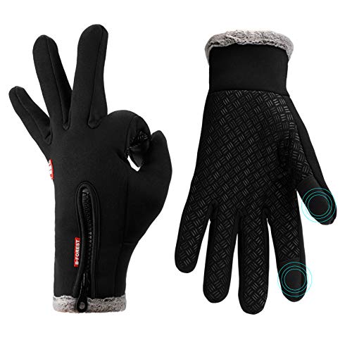 Guantes de esquí, guantes de nieve impermeables y transpirables más cálidos  para clima frío, se adaptan tanto a hombres como a mujeres, para padres e