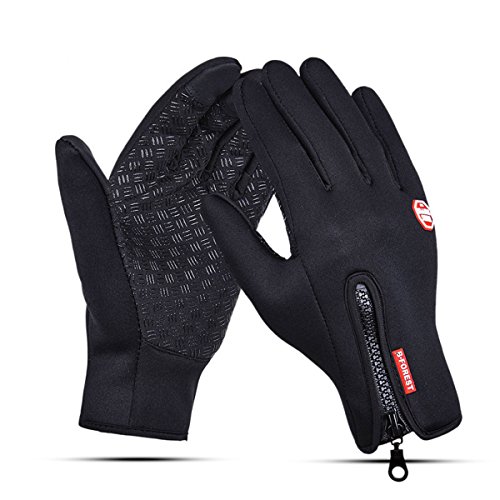 Guantes para Hombres y Mujeres Impermeable Pantalla táctil Guantes de Bicicleta Full Fingers para Exteriores Corriendo Ciclismo Conducción Excursionismo Alpinismo