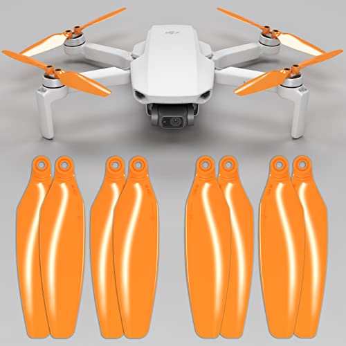 Hélices MAS Stealth para dji Mini 2 y Mini SE - Naranja, 4 hélices en Juego