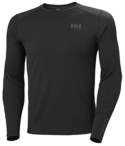 Helly Hansen Lifa Active Crew Camiseta Manga Larga, Hombre, Black, XL