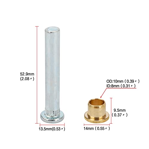 Herramienta de reparación de automóviles For Navarra 97-05 D22 Pasas de bisagra de puerta de automóvil Pasas de reparación de bujes Juego de ensamblaje Establecer resistente a la corrosión para auto