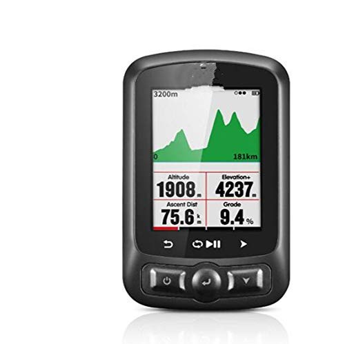 HJTLK Ordenador de Bicicleta, Ant + GPS Igs618 Bicicleta Bicicleta Bluetooth Cronómetro inalámbrico Velocímetro Impermeable Ipx7 Ciclismo Velocímetro