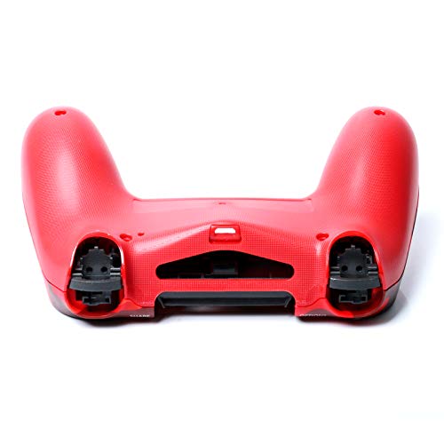 HUAYUWA - Carcasa de plástico para mando de juegos con botones, juego de repuesto para Sony Playstation 4 Slim JDM-040, color rojo camuflaje