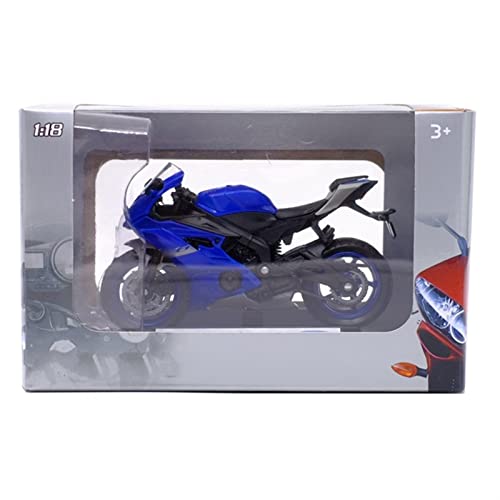 HZGLY 1/18 Modelo De Motocicleta Fundida A Presión Juguete Absorbente Shork Viable para Yamaha YZF-R6 2020 para Colección De Juguetes De Regalos para Niños