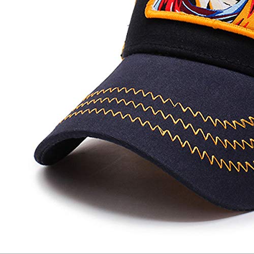 I3C Anime Cosplay Ajustable Gorra de béisbol con diseño Animado Son Goku, Sombrero para el Sol, Gorra con Visera Unisex para Adultos,niños y Adolescentes