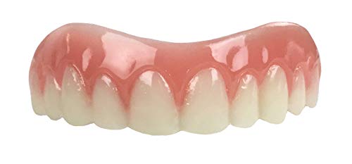 Instant Smile Comfort Fit Flex Cosmetic Teeth, Natural Shade, Comfortable Upper Veneer, 1 Size Fits Most