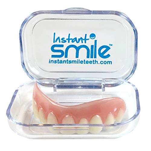Instant Smile Comfort Fit Flex Cosmetic Teeth, Natural Shade, Comfortable Upper Veneer, 1 Size Fits Most