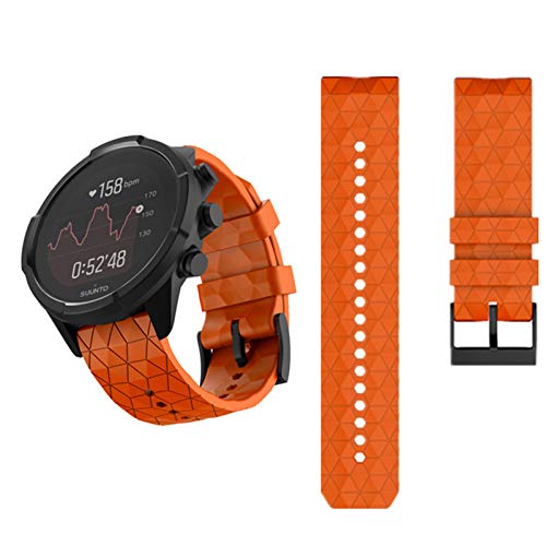 Ixkbiced Correa de Reloj Correa para Suunto-7/9 Reloj Inteligente Correa de Silicona Muñeca Deportiva HR/Baro