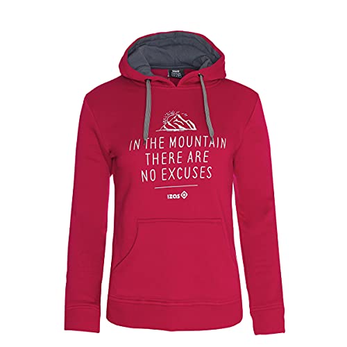 Izas Cimbia Sudadera, Mujer, Rojo Mineral/Humo, XL