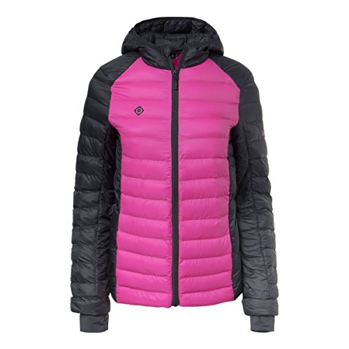 Izas Estiba Chaqueta De Fibra, Mujer, Rosa Fluor/Negro, XXL