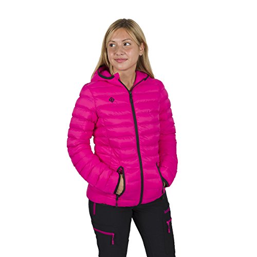 Izas Kresa Chaqueta De Fibra Ultraligera, Mujer, Fuxia/Negro, M