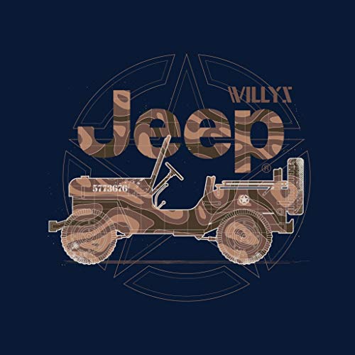 Jeep Willys MA Star Men's Hooded Sweatshirt