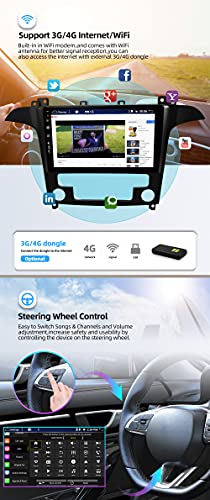 JOYX Android 10 Autoradio para Ford S-MAX (2007-2008) - [4G+64G] - Built-in DSP/Carplay/Android Auto - Gratis Cámara Mic - 9 Pulgada 2 DIN - Apoyo Dab 4G WLAN BT5.0 Volante 360-Cámara Fast-Boot