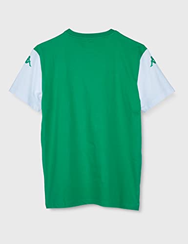 Kappa Arvin Betis Camiseta, Hombre, Verde/Blanco, XL