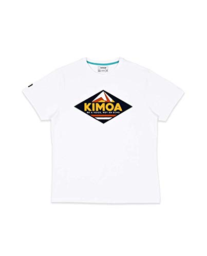 KIMOA Camiseta Fissile Peak Blanco, Unisex Adulto, M