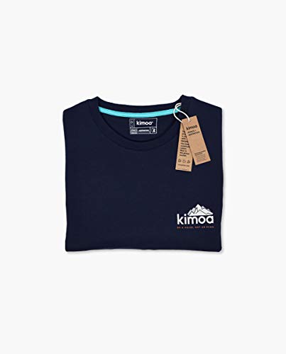 KIMOA Camiseta Made of Nature Negro, Unisex Adulto, XL