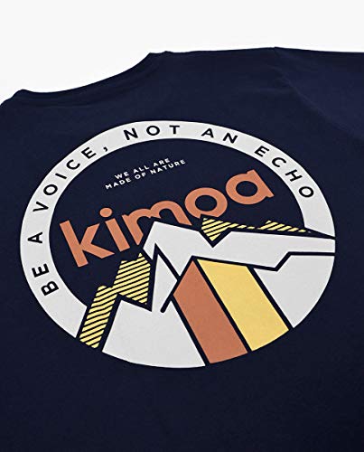 KIMOA Camiseta Made of Nature Negro, Unisex Adulto, XL