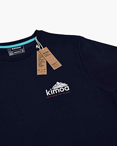 KIMOA Camiseta Made of Nature Negro, Unisex Adulto, XL