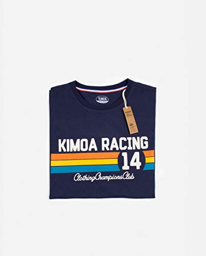 Kimoa Racing 14 Camiseta, Unisex, Azul Oscuro, L