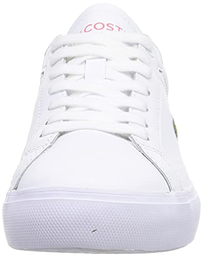 Lacoste POWERCOURT 0121 2 SFA, Zapatillas Mujer, Wht/Dk Pnk, 38 EU