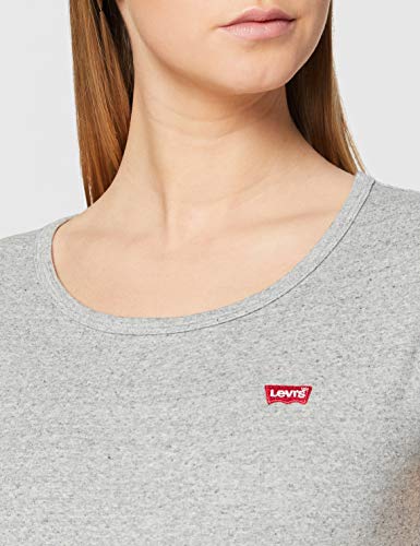 Levi's Camiseta, Multicolor (2 Pack tee White +/Smokestack Htr 0005), Medium para Mujer