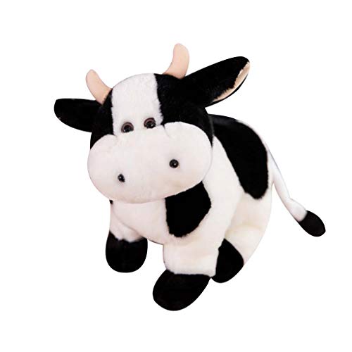 LuohuiFang Linda vaca de pie acostada vaca vaca felpa muñeca peluche peluche suave peluche juguete - posición de pie 25 cm