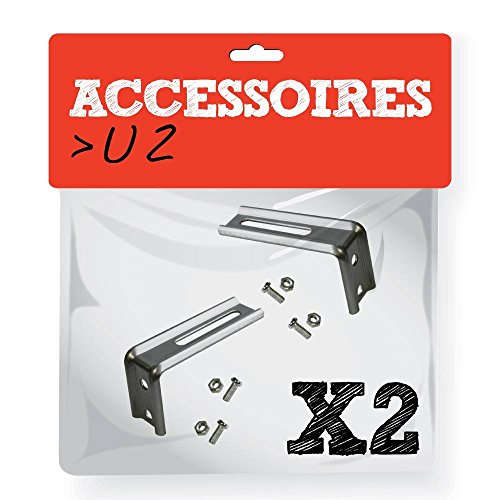 MADECO U2 - Escuadras de pared fijas, color gris