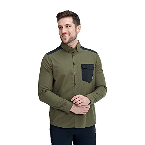 Mammut Camisa Fedoz, Hombre, Iguana/Black, M