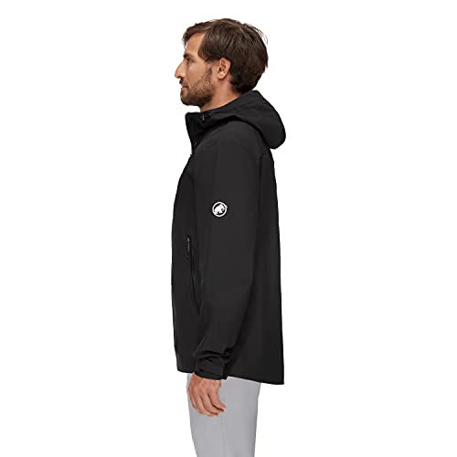 Mammut Convey Tour con Capucha Chaqueta rígida, Blanco y Negro, XL para Hombre