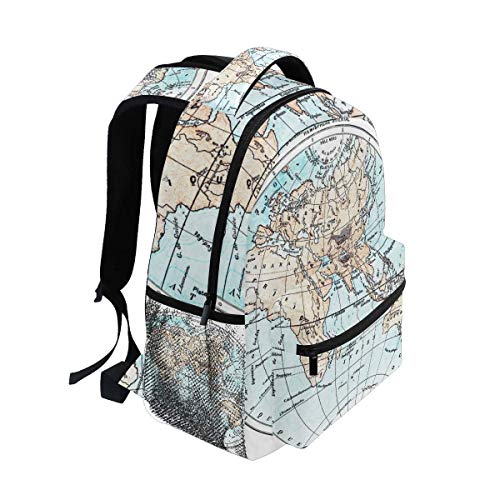 Mapa del Mundo político Mochila para niños Mochila Escolar para niñas Niños Adolescentes