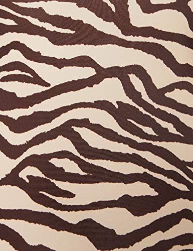 Marca Amazon - IRIS & LILLY Bañador Moldeador Mujer, Multicolor (Zebra)., XXL, Label: XXL