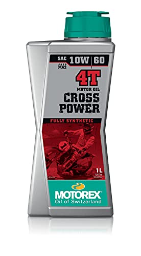 MOTOREX Aceite de motor Cross Power 4T 10W60 JASO MA2 API SL/SH/SG – 1 L