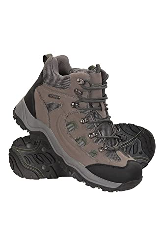 Mountain Warehouse Botas para Hombre Adventurer - Zapatillas de Tela y sintéticas para Caminar, Extra Grip, Otoño, Invierno Calzado para Hombre Caqui 45.5