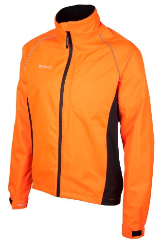 Mountain Warehouse Chaqueta Impermeable Ciclismo Adrenaline Hombre- Abrigo Lluvia Transpirable Unisex - para Running y Caminar Naranja M