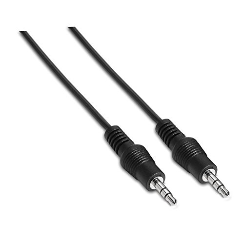 NanoCable 10.24.0101 - Cable audio estereo, JACK 3.5/M-JACK 3.5/M, macho-macho, negro, 1.5mts