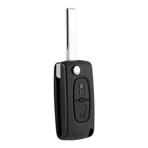 Ndier Car Key Shell, Llave de 2 Botones Key Case Fob Carcasa para Peugeot Citroen 207 307 308 ce0536