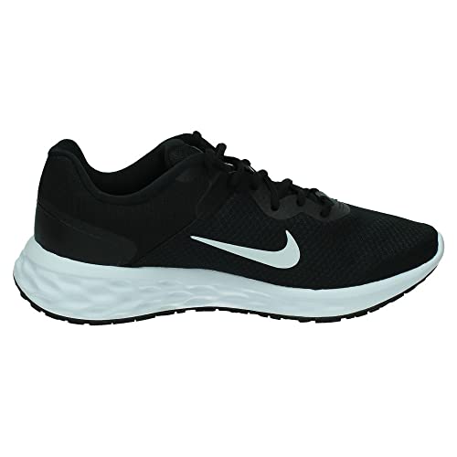 Nike Revolution 6, Road Running Shoe Hombre, Black/White-Iron Grey, 43 EU