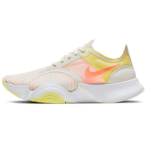 Nike Superrep Go - Zapatillas de entrenamiento para mujer Cj0860-102, blanco (Marfil pálido/Bright Mango-lt Zitron), 38 EU