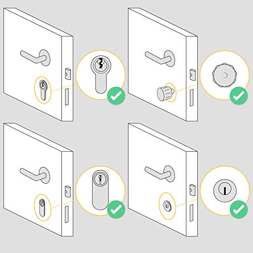 Nuki Smart Lock 2.0 | Cerradura electrónica para puerta | Bloqueo vía Bluetooth | Fácil reequipamiento | iPhone & Android | Para acceso remoto Nuki Bridge.