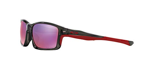 Oakley - Gafas de sol Rectangulares Chainlink OO 9247 CHAINLINK POLARIZED, Black/Red Iridium Polarized (S3)