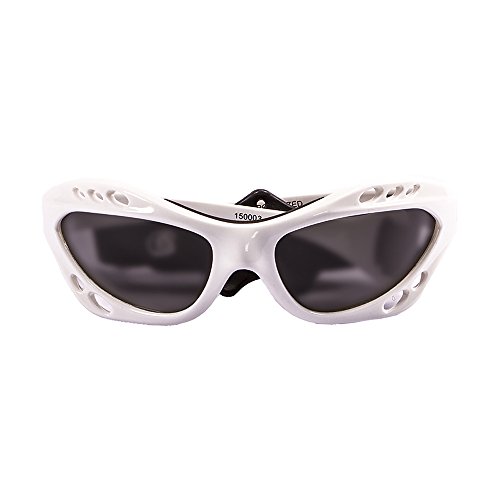 Ocean Sunglasses Cumbuco - Gafas de Sol polarizadas - Montura : Blanco Brillante - Lentes : Ahumadas (15000.3)