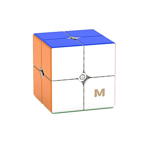 OJIN Yongjun YJ MGC2 Elite M 2x2 Puzzle Cube YJ MGC2 2 Capas 2x2x2 Cube Puzzle Yongjun MGC M Elite con un trípode de Cubo y una Bolsa de Cubo (Sin Etiqueta)