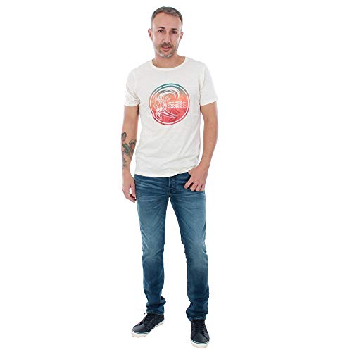 O'NEILL LM Circle Surfer Camiseta, Hombre, Blanco (Powder White 1030), XX-Large (Tamaño del Fabricante:XXL)