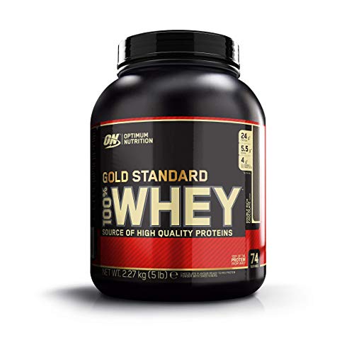 Optimum Nutrition Gold Standard 100% Whey Proteína en Polvo, Doble Chocolate - 2270 g