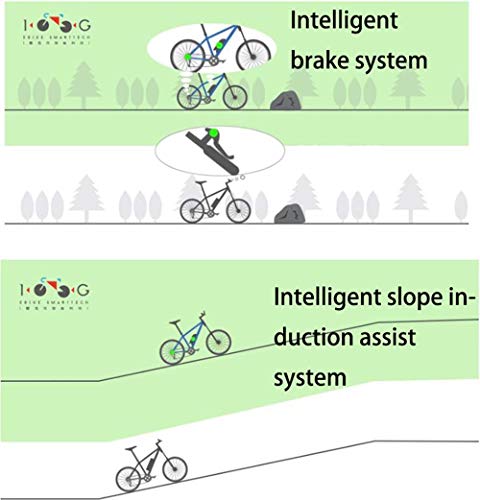 OUYA Kit de conversión de Bicicleta eléctrica Inteligente con batería, Kit de Ruedas traseras de Bicicleta eléctrica con Control de Cubo de Motor sin escobillas de 350 W,D,27.5''