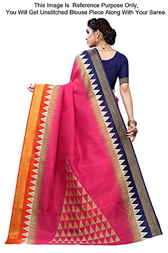 Peegli Saree Abstracto Rosa De Mujer India Con Pieza De Blusa Sari De Lino 6 Yardas Regalo Para Niñas