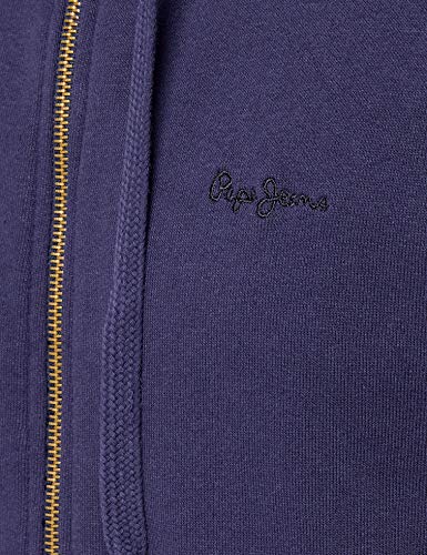 Pepe Jeans Zip Thru, Sudadera con Capucha para Hombre, Azul (Navy 595), XX-Large