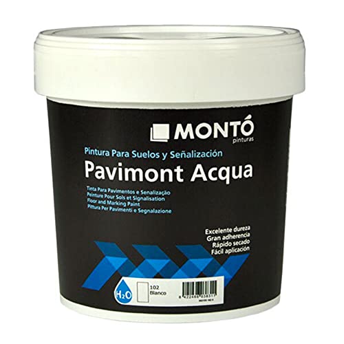 Pintura al Agua para la Señalización de Suelos, Vados, Parkings, Terrazas, Carreteras. Pavimont Acqua (15L, Amarillo Señalización 130)