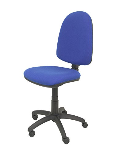 Piqueras y Crespo 04CP - Silla de Oficina ergonómica, Asiento y Respaldo tapizados en Tejido Bali, Color Azul